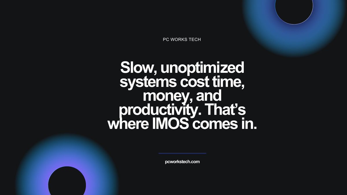 PC_Works_Tech's tweet image. Solution Spotlight: Are your IT systems slowing your remote workforce?

IMOS keeps systems optimized and teams productive. 

Read more: pcworkstech.com/?p=3730 

#SolutionSpotlight #iMOS