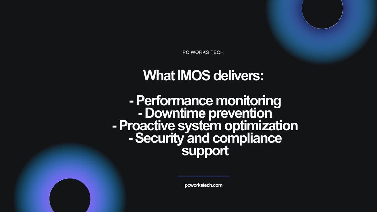 PC_Works_Tech's tweet image. Solution Spotlight: Are your IT systems slowing your remote workforce?

IMOS keeps systems optimized and teams productive. 

Read more: pcworkstech.com/?p=3730 

#SolutionSpotlight #iMOS