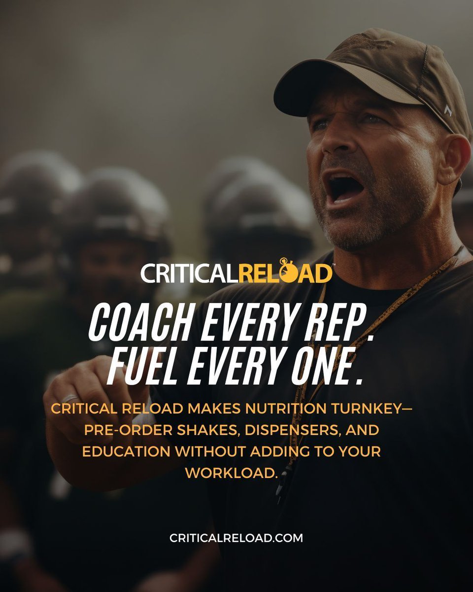 critical_reload's tweet image. You Monitor Reps, Sets &amp;amp; Weight—So Why Ignore Nutrition? 💪🏽🏆

As a coach, you push your athletes to be their best. You plan their training, monitor their progress, and fine-tune every detail to maximize performance. But what about their nutrition?

If athletes aren’t properly…