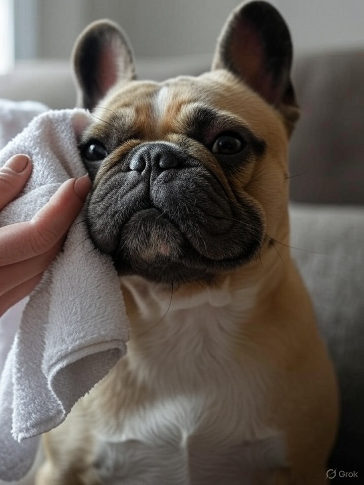 Frenchiebuds's tweet photo. Bath frequency and skin barrier care. Brush 2–3×/wk, nails weekly (short passes), bath monthly gentle shampoo, daily tooth wipe. #FrenchBulldog #Frenchie #DogGrooming https://t.co/VIU2LLKnkn