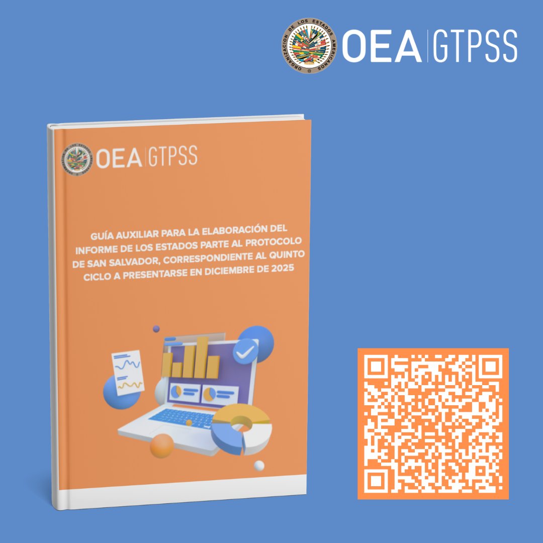 📣Atención Estados Parte del Protocolo de San Salvador

La Guía Auxiliar para la Elaboración del Informe de los Estados Parte al Protocolo de San Salvador, Correspondiente al 5to Ciclo a Presentarse en Diciembre de 2025 está disponible aquí👇🏾

🔗bit.ly/46EYuMe