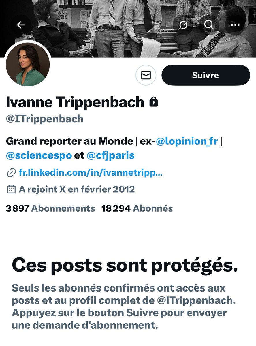 Le journalisme est descendu bien bas ! #IvanneTrippenbach <a href="/ITrippenbach/">Ivanne Trippenbach</a> est l’archétype du journaliste au faible niveau qui a certainement été embauchée grâce aux quotas 🤷🏽‍♀️ en plus elle le sait 😂👇🏽<a href="/lemondefr/">Le Monde</a>