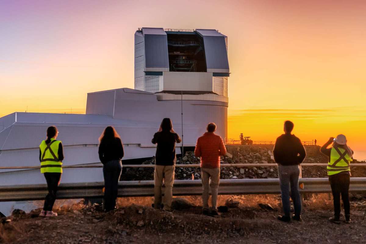 NOIRLab (@noirlabastro) on Twitter photo 🌟 An Epic Moment at Rubin Observatory 🌟
As the Sun set over Cerro Pachón, the NSF–DOE <a href="/VRubinObs/">NSF-DOE Rubin Observatory</a> opened its dome for the very first test run ahead of First Look Observations in May 2025. 🌌
📷 Credit: RubinObs/NOIRLab/SLAC/NSF/DOE/AURA/P. Horálek 🌟 An Epic Moment at Rubin Observatory 🌟
As the Sun set over Cerro Pachón, the NSF–DOE <a href="/VRubinObs/">NSF-DOE Rubin Observatory</a> opened its dome for the very first test run ahead of First Look Observations in May 2025. 🌌
📷 Credit: RubinObs/NOIRLab/SLAC/NSF/DOE/AURA/P. Horálek