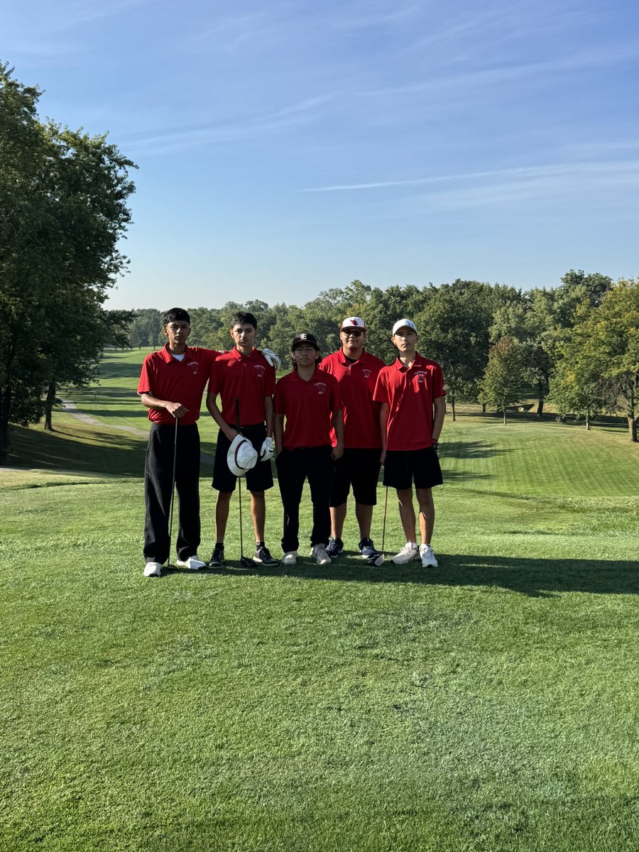 ike_golf's tweet photo. The Varsity Cardinal Golf team had a great day at the Argo Scramble played at  Hickory Hills Country Club, shooting 1 over as a team @DDEcardinals @IKECardinals https://t.co/TuTqhhzro8