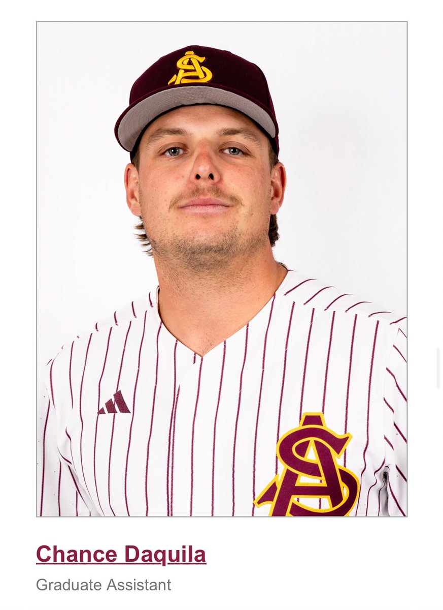 George Lund (@glundmedia) on Twitter photo According to ASU Athletics, Jacob Tobias and Chance Daquila will join Willie Bloomquistβs staff as field coordinator and graduate assistant.
Tobias, a four-year ASU player (43 HRs, 195 RBIs), returns with Daquila, who debuted last season after multiple surgeries.
<a href="/DevilsDigest/">DevilsDigest.com</a> According to ASU Athletics, Jacob Tobias and Chance Daquila will join Willie Bloomquistβs staff as field coordinator and graduate assistant.
Tobias, a four-year ASU player (43 HRs, 195 RBIs), returns with Daquila, who debuted last season after multiple surgeries.
<a href="/DevilsDigest/">DevilsDigest.com</a>