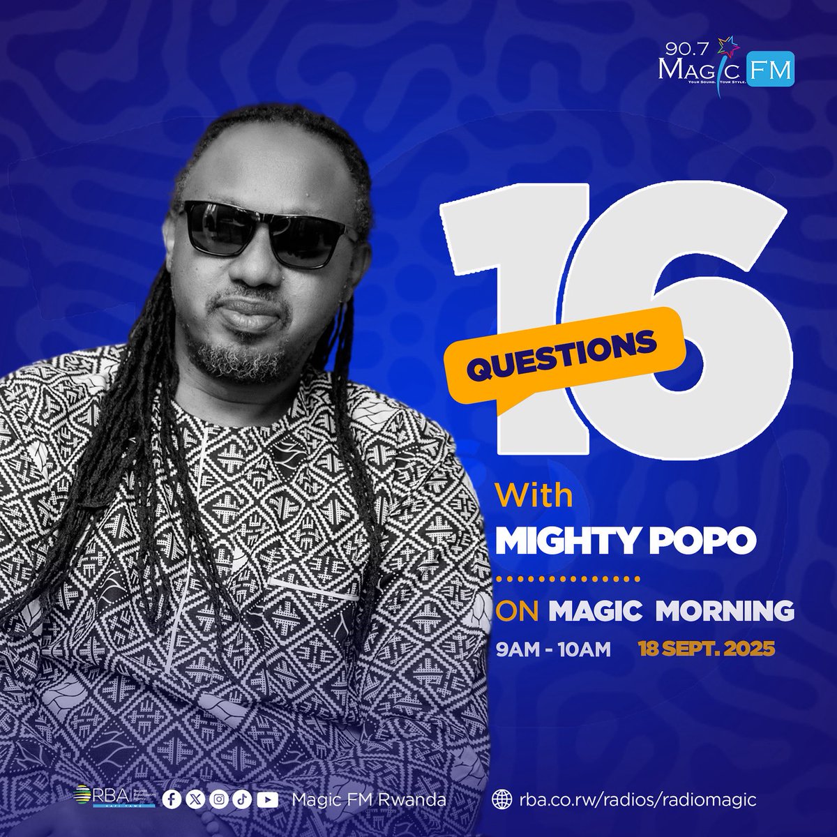 MagicFmRadio's tweet photo. Weβre waking up to the greatness!β¨Mighty Popo yβall!π₯π₯³
Donβt miss it! π#16Questions #MagicMorning 6am-10am #AnickAndJaphet https://t.co/XgIrxoegrz