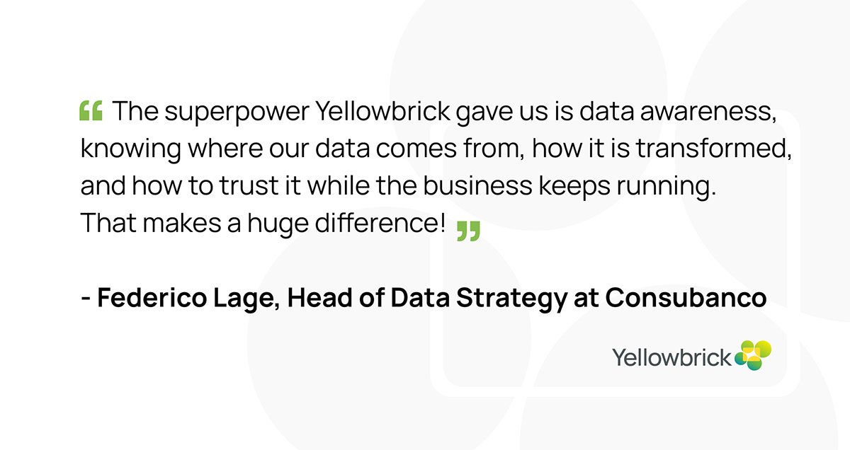 YellowbrickData's tweet image. When @Consubanco_Mx put data at the center of its strategy, its portfolio monitoring time was cut from 500+ hours to only 10% of that time, and large data processes were reduced from 5+ hours to 30 minutes. 
 
Check out this case study: bit.ly/3JW3YJI #realtimeanalytics