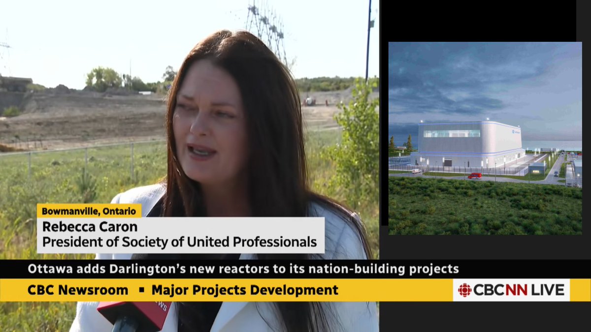 CBC reached out to <a href="/TheSocietySays/">Society of United Professionals</a> President Rebecca Caron to weigh in on the government's announcement. Take a look at Rebecca's fantastic interview, highlighting the important role of nuclear builds...
linkedin.com/posts/the-soci…