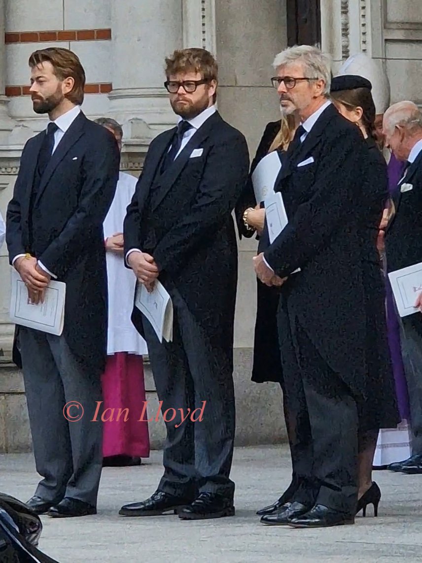 IanLloydRoyal's tweet photo. #KingCharles, alongside #CassiusTaylor, #ColumbusTaylor and their father #TimTaylor following funeral of #DuchessofKent https://t.co/AbOCYQS3BU