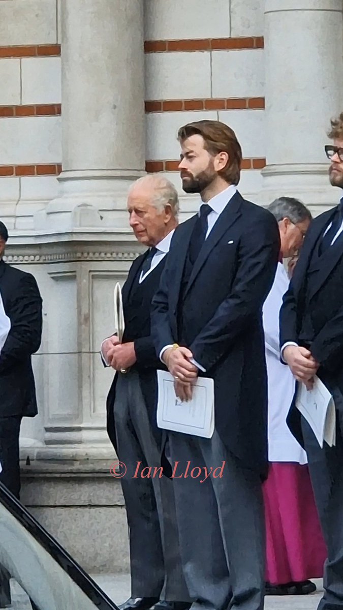 IanLloydRoyal's tweet photo. #KingCharles, alongside #CassiusTaylor, #ColumbusTaylor and their father #TimTaylor following funeral of #DuchessofKent https://t.co/AbOCYQS3BU
