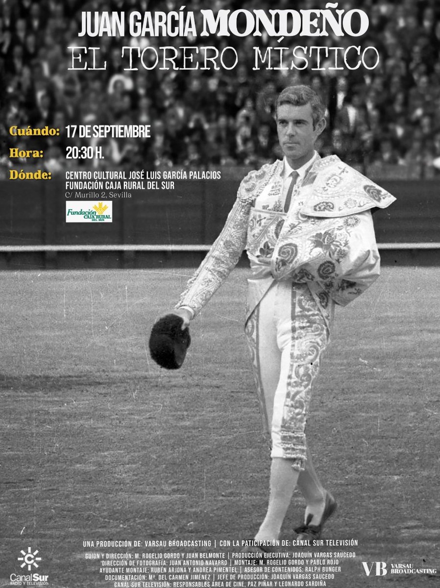 portaltaurino's tweet photo. Sevilla presentación en @grupocrsur del documental "Juan Mondeño, el torero mítico", una obra hermosa y humana, la biografía audiovisual de un gran torero desconocido para muchos, pero que sigue siendo una figura especial por su tauromaquia y su personalidad @portaltaurino https://t.co/gtBtjV23Kr