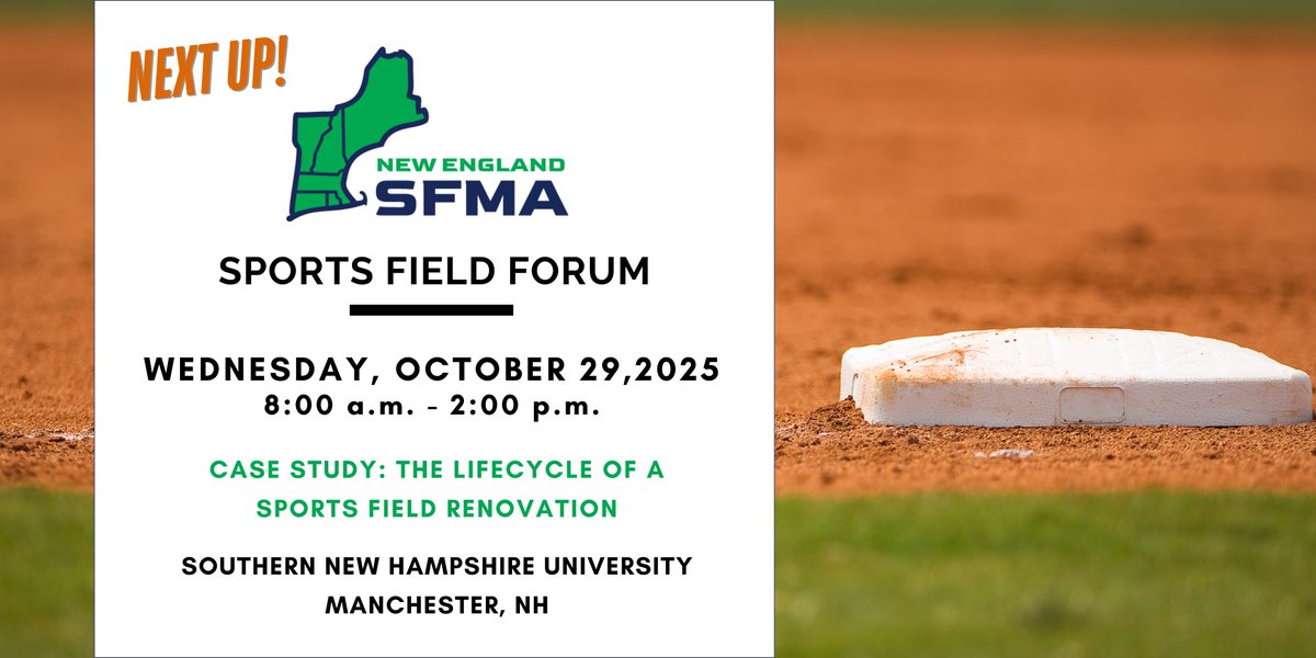 Join us on Wednesday, October 29 at SNHU for New England’s premier sports field professionals' event. Connect with decision-makers, showcase your company, and expand your reach through exclusive sponsorship opportunities. Learn more at NE-SFMA.org