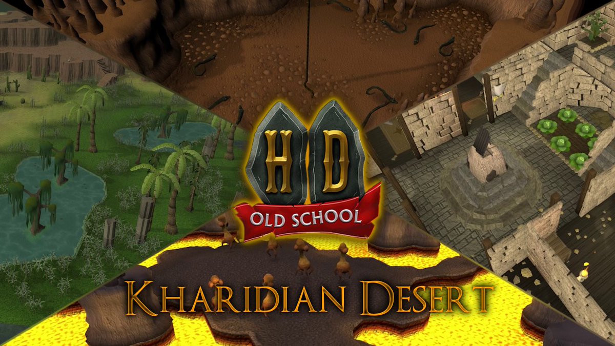 The Kharidian Desert has been restored and remastered!
Many old areas have been subtly updated, and new ones completely overhauled. This massive HD Pack breathes new life into every corner of the desert while keeping the original artstyles.

Full video: youtube.com/watch?v=ROaPiG…