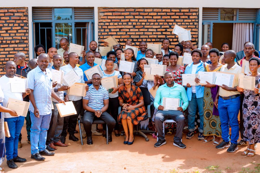 Muruta Zaninka (in the middle), called the 3-day #DigitalParenting &amp; #OnlineSafety training a life-changing. “I learned how to keep my children safe online and protect our privacy. Before, I knew little about digital tech, but now I feel empowered &amp; confident.