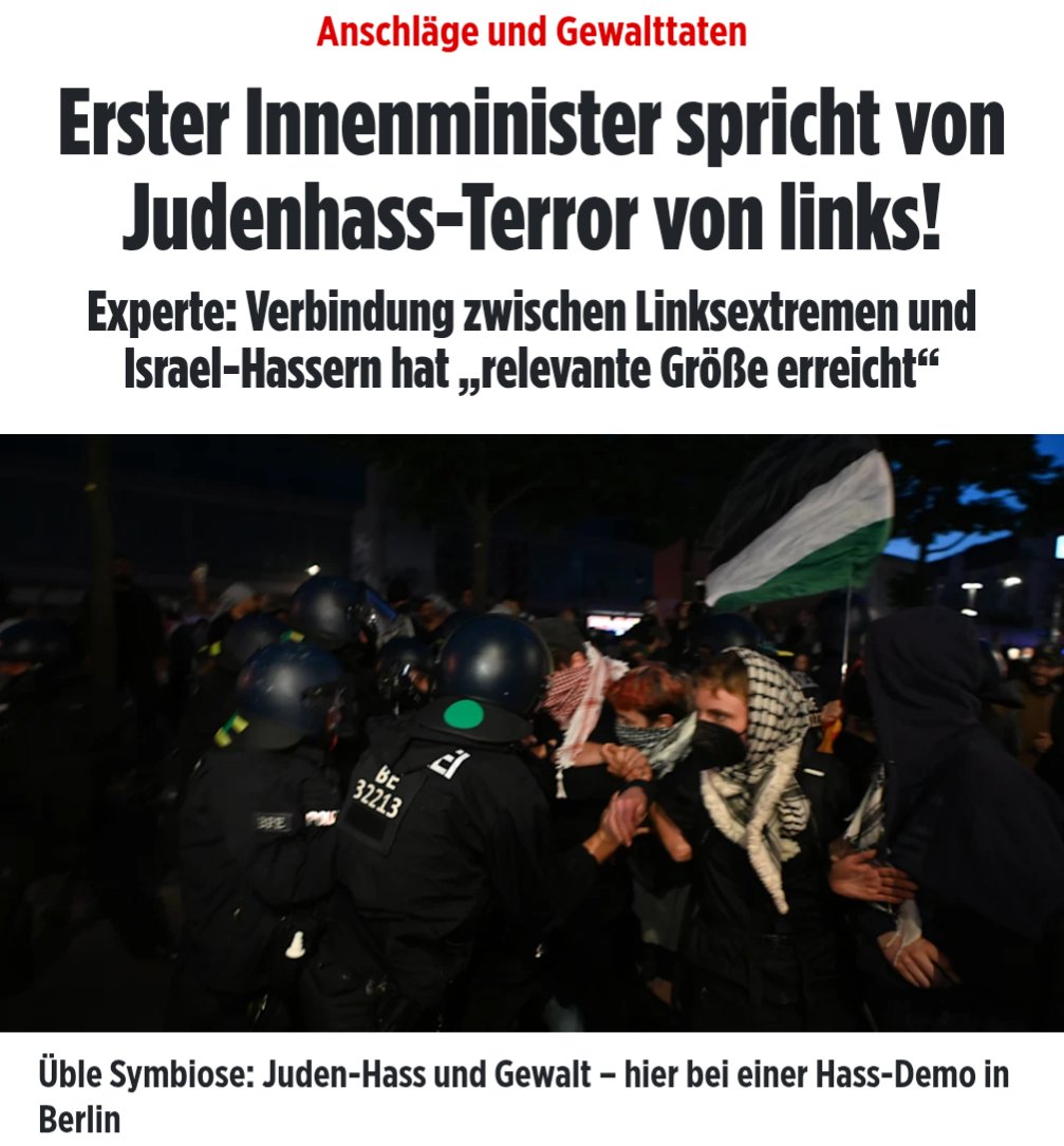 Anschläge auf Menschen, Infrastruktur und Firmen: Linksextremismus in 🇩🇪 bleibt eine Gefahr und geht zunehmend eine bedrohliche Symbiose mit dem Islamismus ein. Das lässt sich nicht mit dem Verweis auf Rechts relativieren – wir brauchen klare Kante gegen jeden Extremismus!