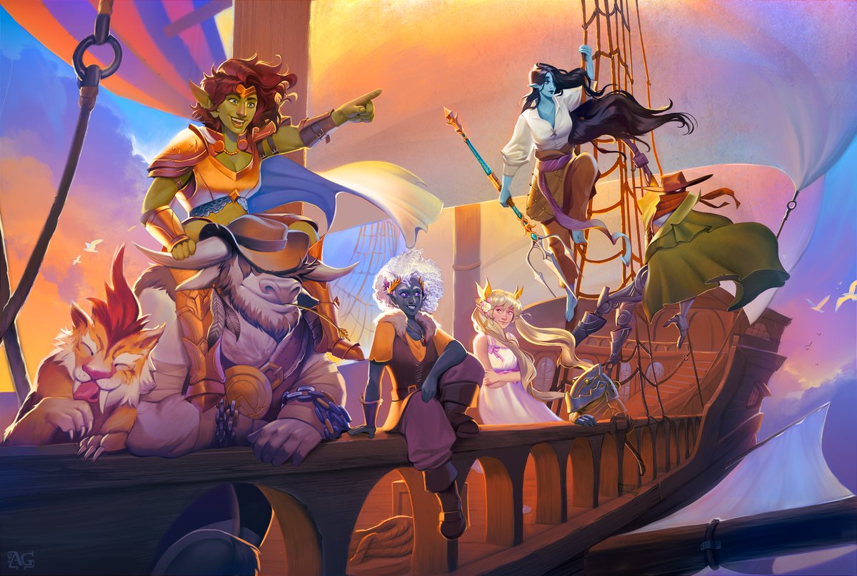 drey_art's tweet photo. Party commission for @Sumofattyson ! ✨
#DnD #commission #dnd5e https://t.co/VULOTMIvkv