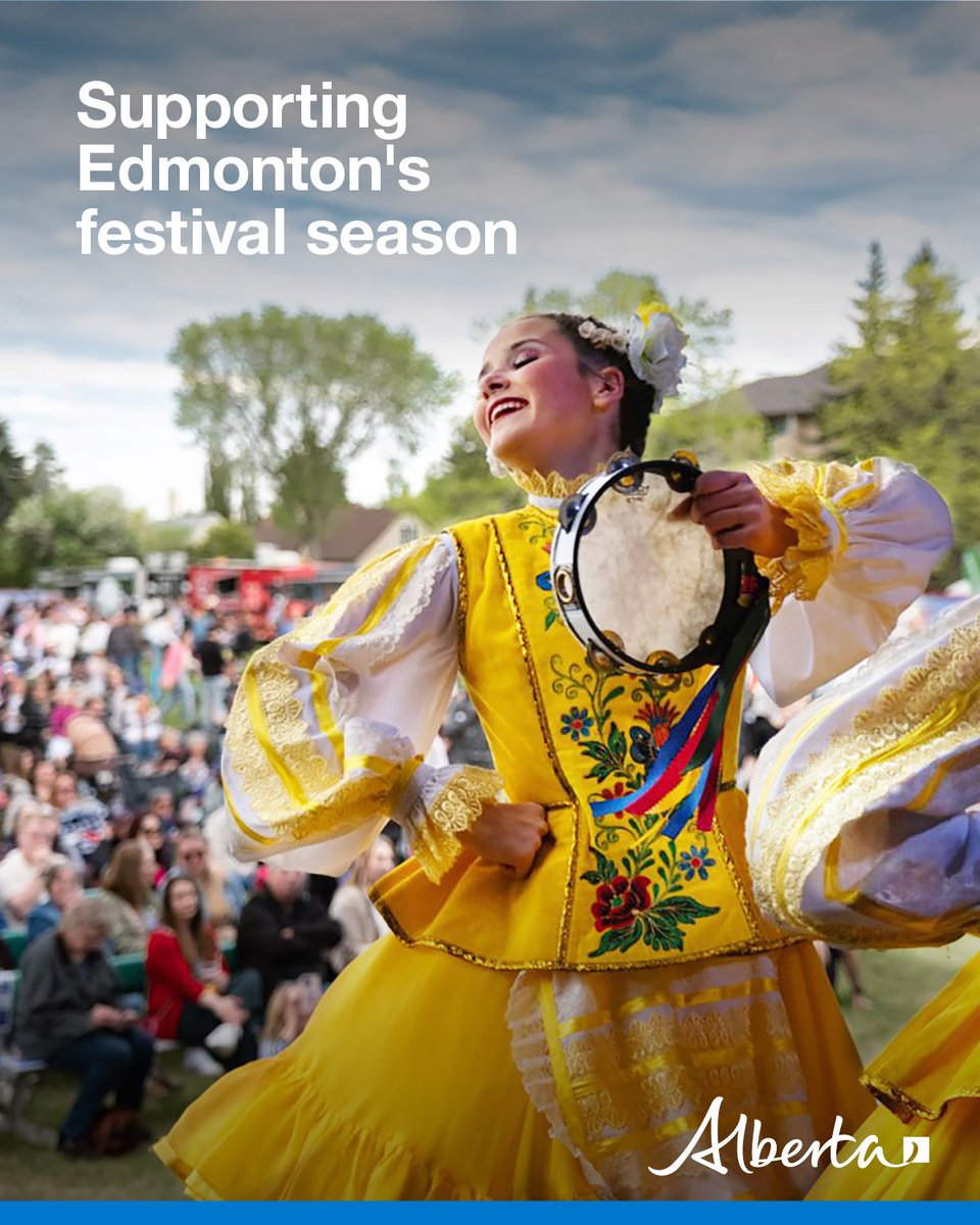 Alberta’s government provided more than $450K through community grants to support Edmonton’s 2025 festival season. Through <a href="/AFA1991/">Alberta Foundation for the Arts</a>, another $1.06M supported major arts presenters like the Fringe and Folk Festival. Festival City shines!
bit.ly/48mzKcW
<a href="/ABTourismSport/">Alberta Tourism and Sport</a>
