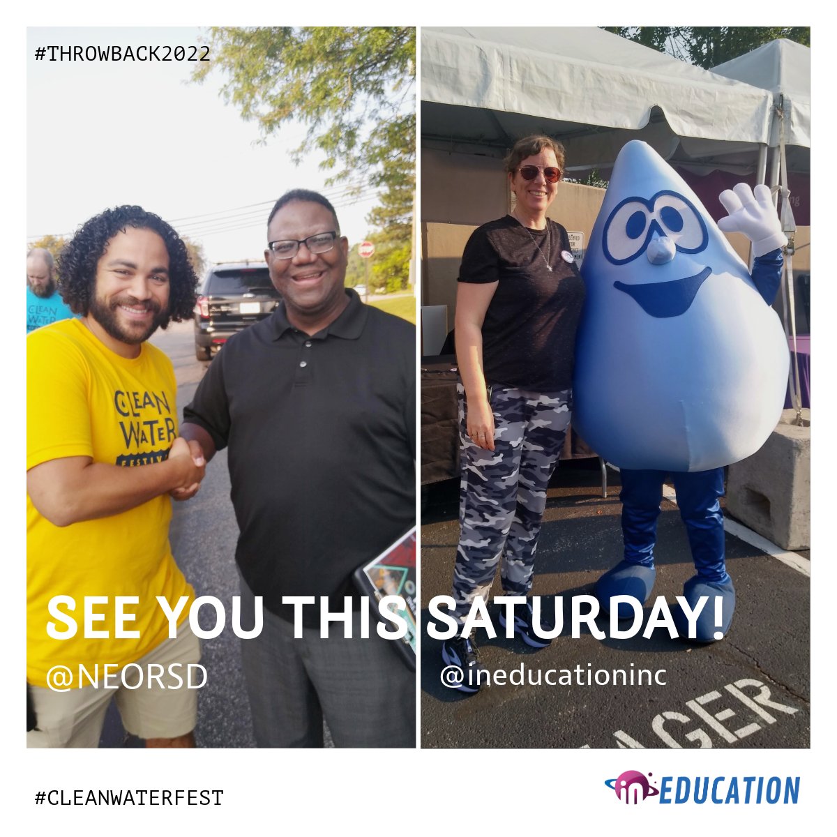🎉 The Clean Water Fest is back and better than ever! Excited to reconnect with familiar faces and welcome new friends into our community. Get ready for a day filled with fun and unforgettable moments! 🌊

<a href="/neorsd/">NE Ohio Regional Sewer District</a>
#CleanWaterFest #funforall #waterwarriors #prizesandmore