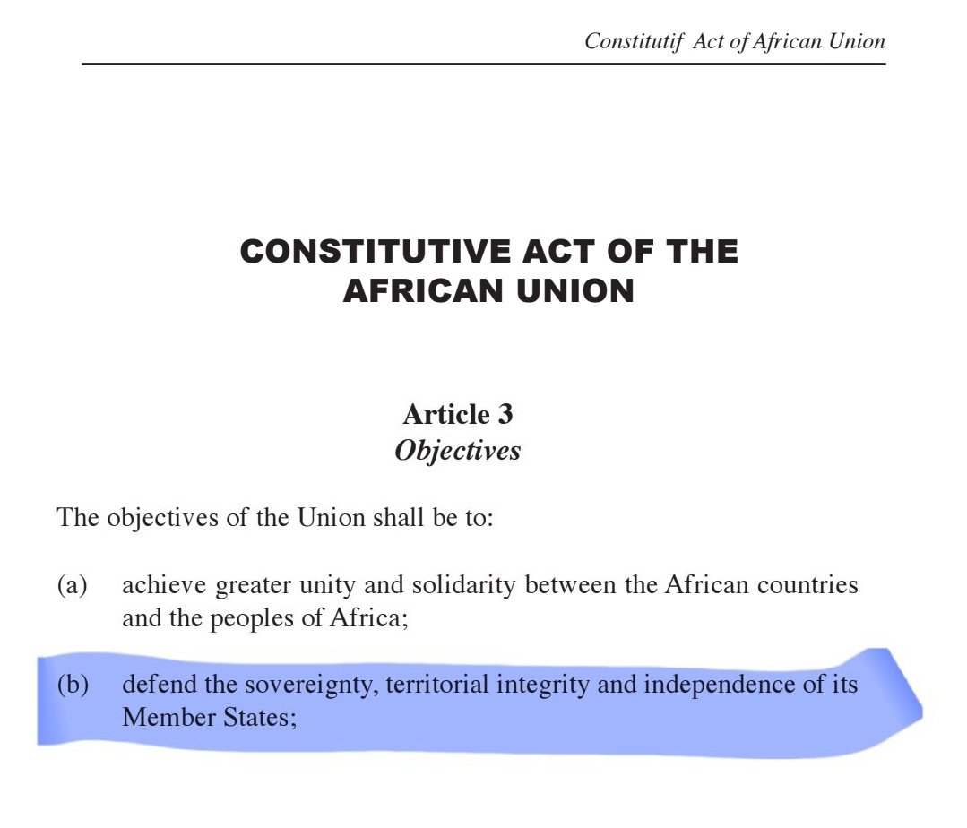 AFRICA ― It’s not that Eritrea can’t defend itself, but with the Ethiopian leader cranking up war rhetoric against a sovereign AU member state, will the <a href="/_AfricanUnion/">African Union</a> and its Chairman <a href="/ymahmoudali/">Mahmoud Ali youssouf</a> actually stick to the AU’s own constitution and speak out or just watch from the