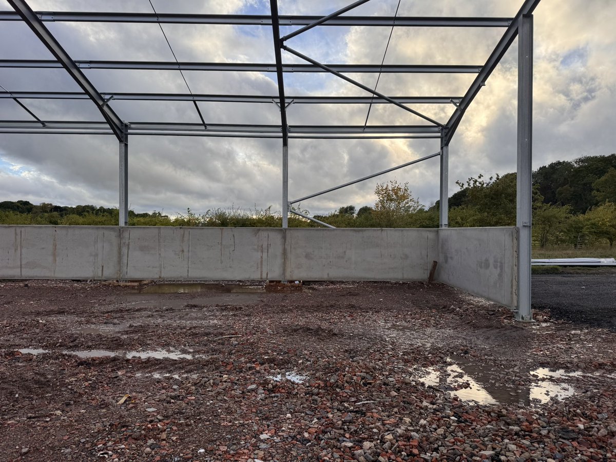 Bit of a wet day for putting panels in.!
#shedbuilding