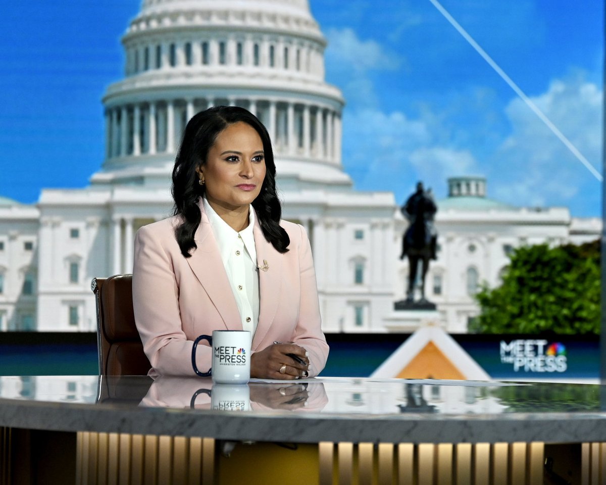 Today marks my two year anniversary in the @MeetthePress moderator chair! As the first journalist of color and second woman to moderate the program, this incredible honor is never lost on me.

None of this is possible without the support of our production and editorial teams.