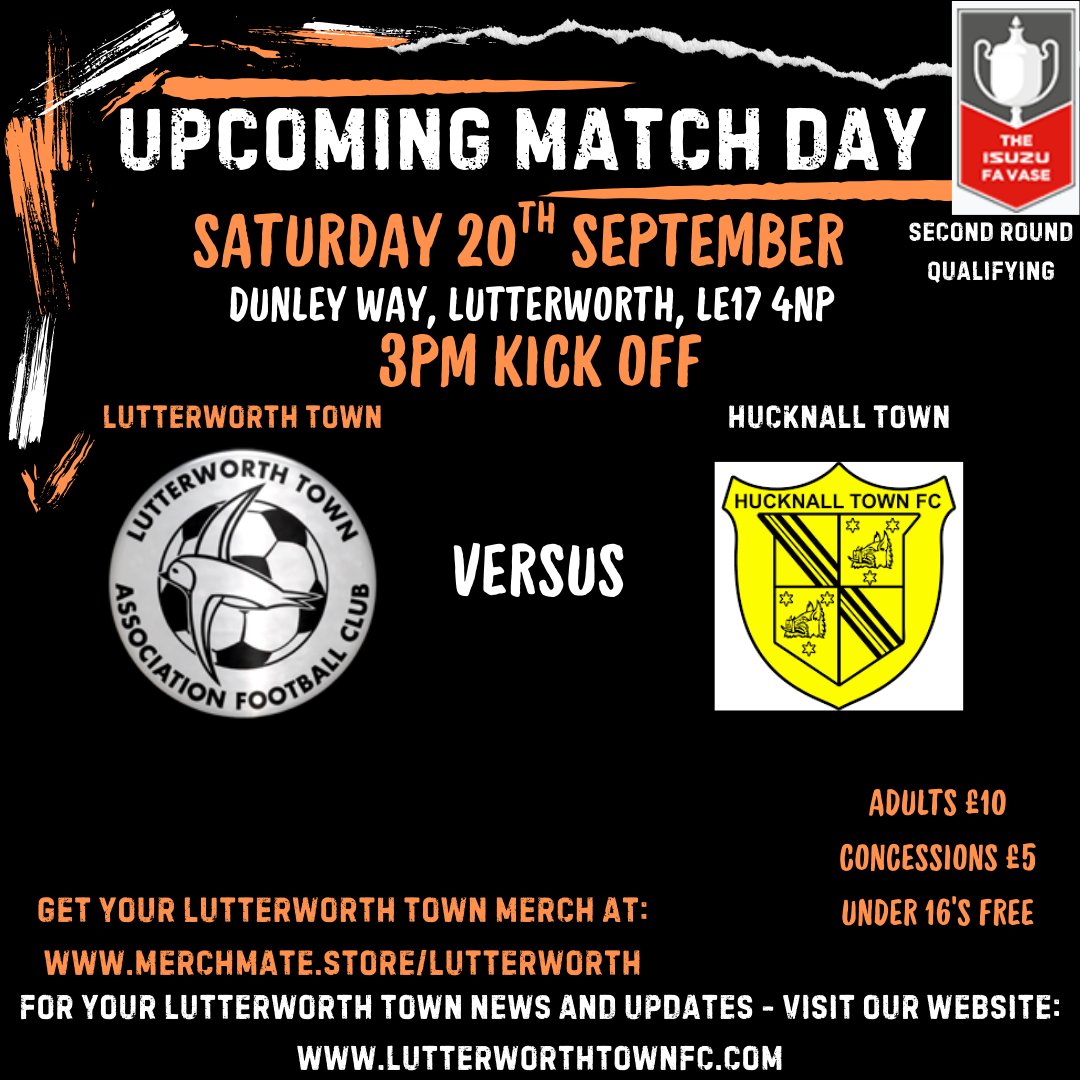 We are in FA Vase action this weekend and looking to continue the recent form.  With 2 impressive performances in the last 2 games, we look to Dunley Way and want you all there to cheer the lads into the next round!