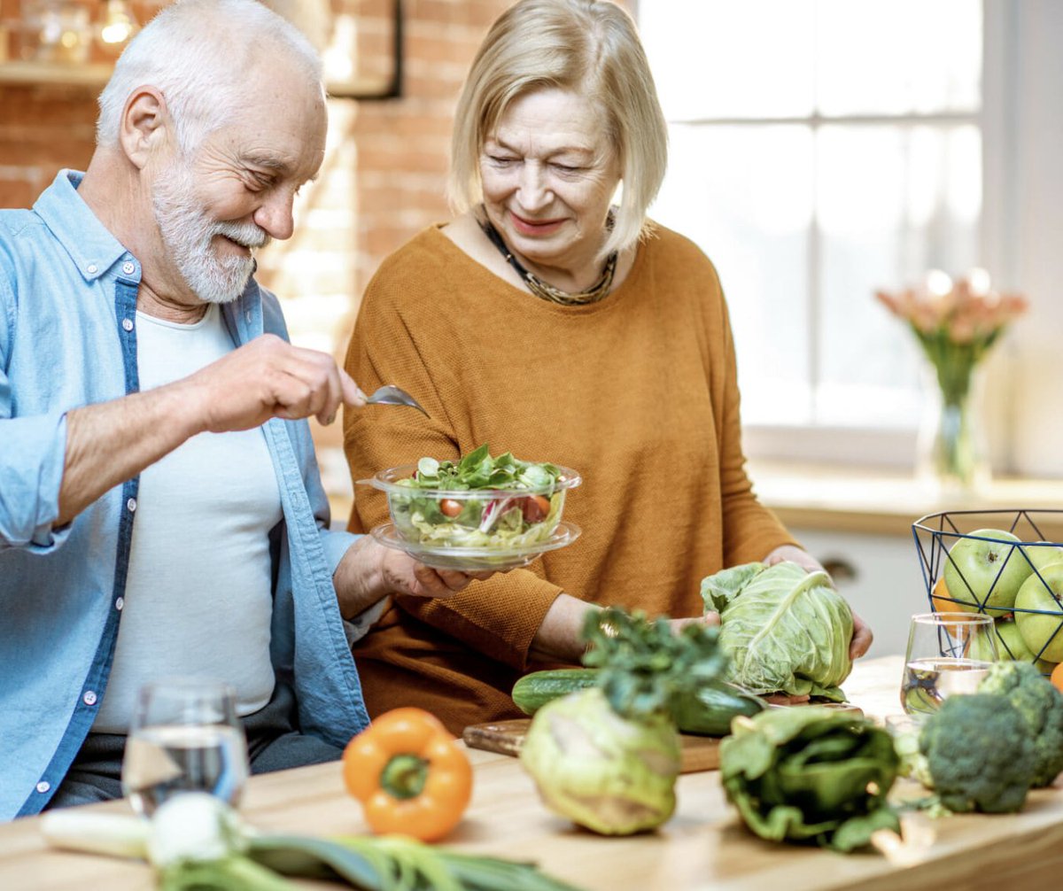 Healthy Aging Month is here! 🥦🍎 Boost your health with colorful fruits &amp; veggies. Need help with meals? Our team offers support &amp; medication reminders. DuPage families, reach out today! #HealthyAgingMonth #SeniorNutrition #HomeCare