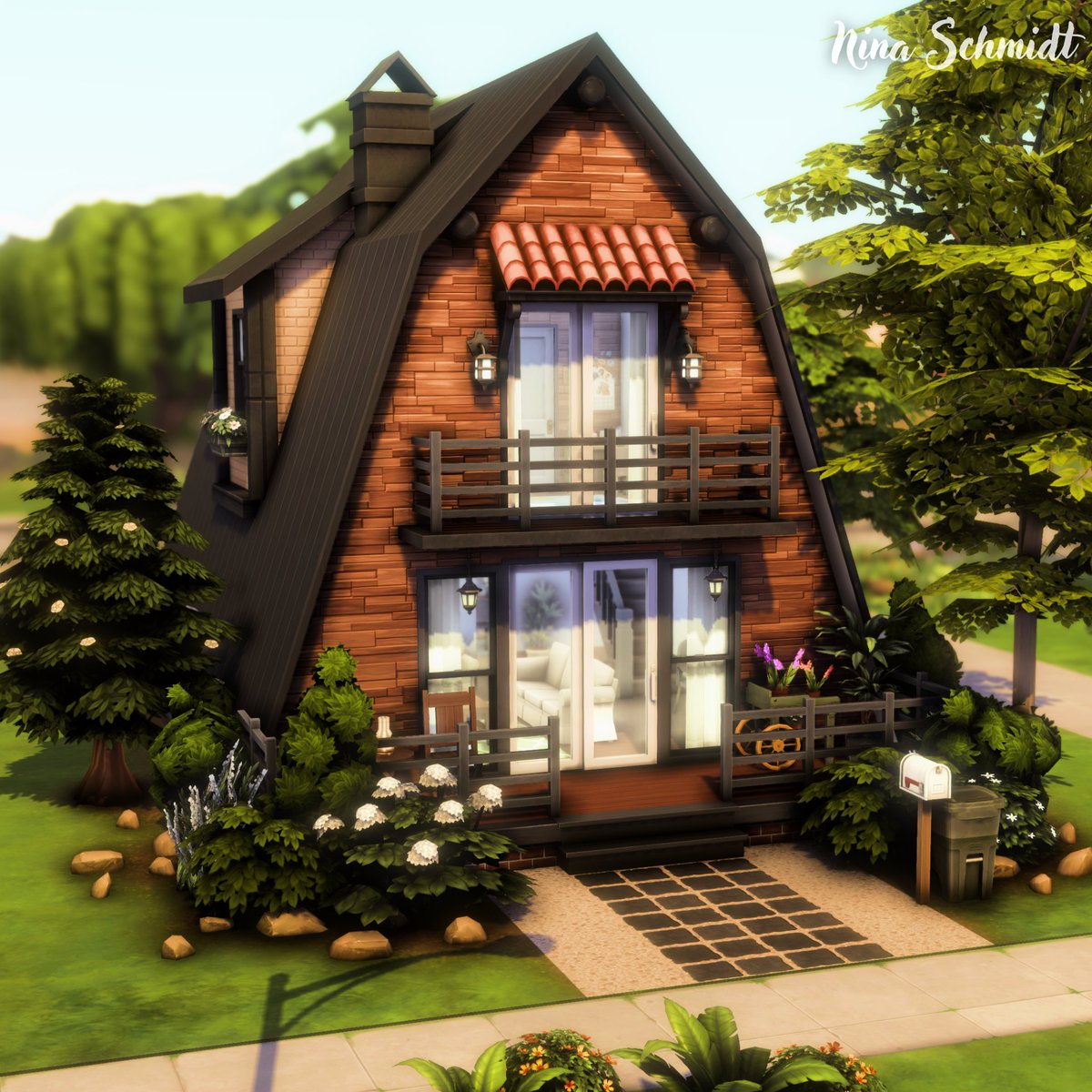 ninaschmidtyt's tweet photo. Base Game A-Frame Cabin House 🌲 https://t.co/gtmuhZXQ5d

#EAParter #EACreatorNetwork #TheSims #TheSims4 #ShowUsYourBuilds https://t.co/D6Y0DNns6m