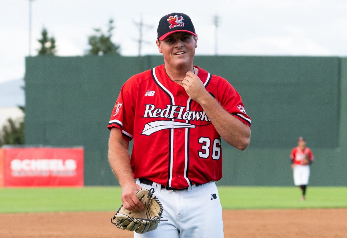 DAY 3 - 2025 <a href="/FMRedHawks/">Fargo-Moorhead RedHawks</a> recap- <a href="/JakeDykhoff/">Jake Dykhoff</a> 
Jake led the league with a 1.63 ERA, WHIP of .93,  tied for the league lead in wins with 11, and was named <a href="/AA_Baseball/">American Association</a> Starting Pitcher of the Year. His 1.63 ERA also set a franchise record.   #Gunslinger