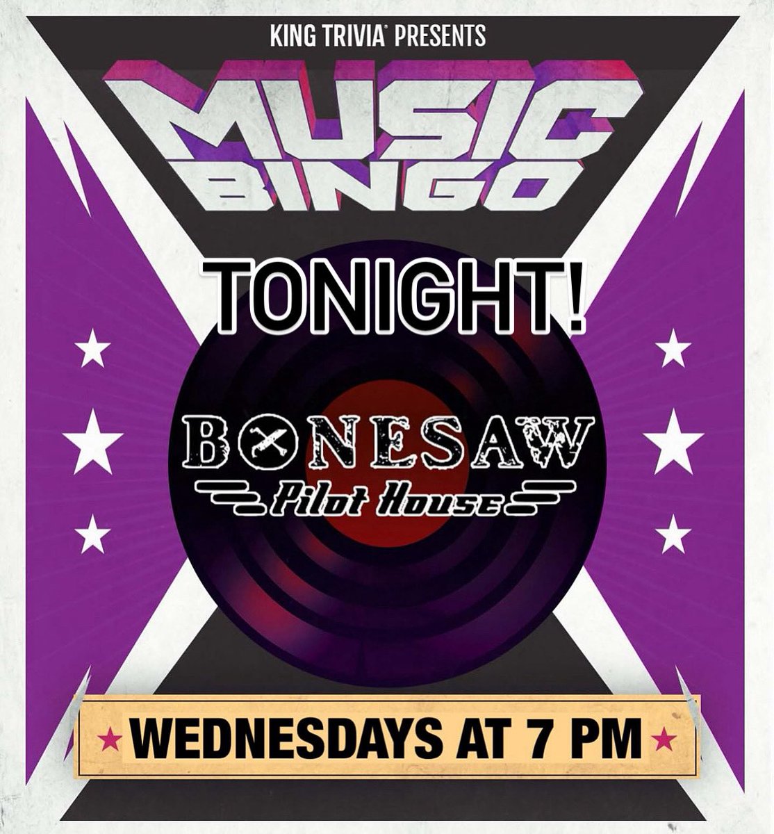 BonesawBrewing's tweet photo. 🎶 🍻 MUSIC BINGO TONIGHT 7PM at Bonesaw Pilot House - our Deptford Mall location! Free to play, all ages welcome, win prizes! Cold craft beer, seltzers and sodas on tap. Bring your crew, snacks and your music brain! 🍻 🎶 https://t.co/ikUn8dRH8s