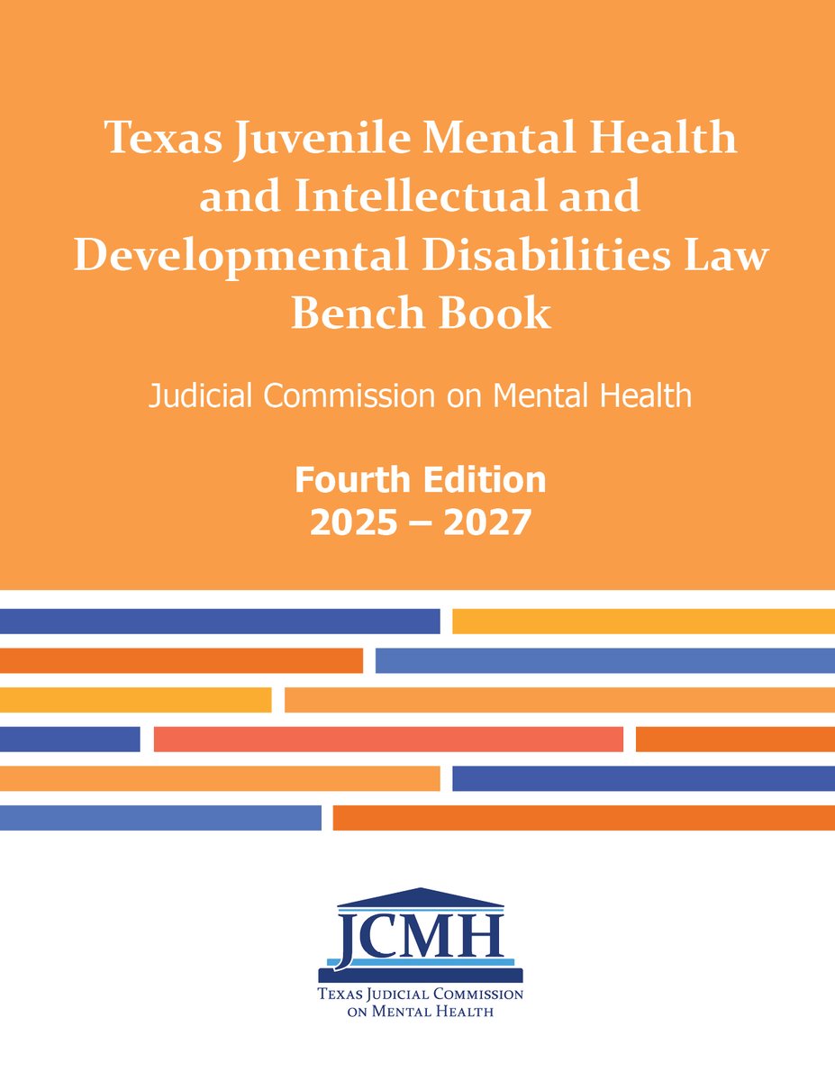 Our new bench books are ALMOST HERE! Hard copies of this resource will be given to attendees at the annual Judicial Summit on Mental Health in October, and the digital version will be available on the JCMH website next month as well.