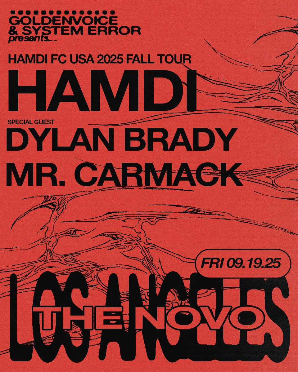 Systemerrorlive's tweet image. HAMDI HEADLINES THE NOVO THIS FRIDAY 💥 u don’t wanna miss this