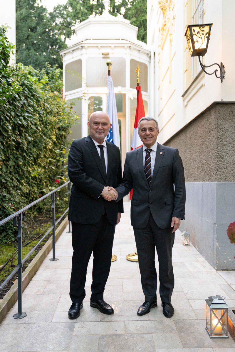 ignaziocassis's tweet image. Always a pleasure meeting @OSCESecGen Feridun H. Sinirlioglu. 

Ahead of my presentation of the priorities of the Swiss Chair 2026 we have discussed how to advance #OSCE’s support to a just and sustainable #Peace in #Ukraine.

We both agree that the #
@OSCE must play a central…