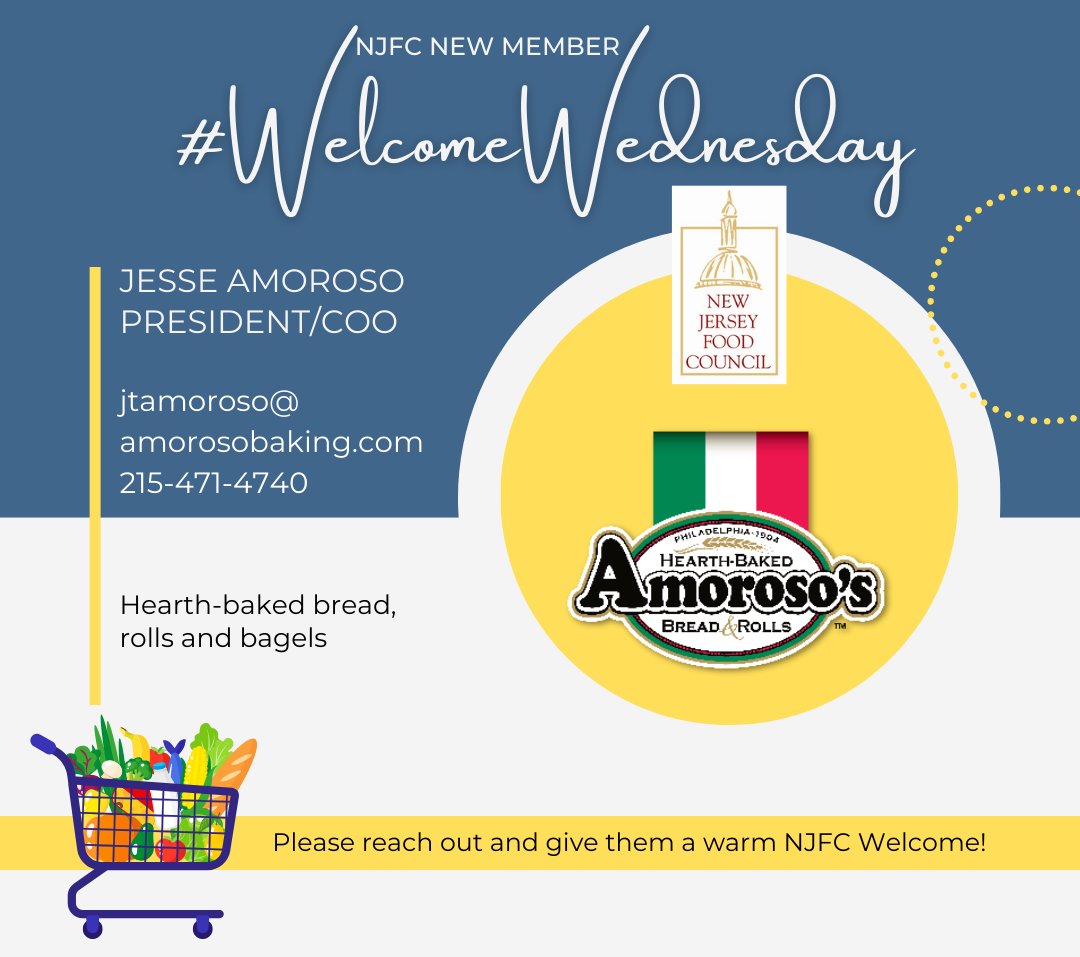 #WelcomeWednesday: Amoroso's Baking Company is a fifth-generation family-owned and operated #bakery, has been a pioneer in the art of #sandwich making since its founding in 1904. Their hearth-baked #bread and #rolls are synonymous with Philadelphia’s most legendary #sandwiches.