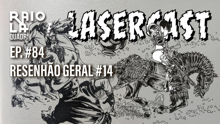 LASERCAST ⚡ Dormindo Entre Cadáveres, de Luís Moreira e Felipe Parucci;  A Astronave Pirata e Outras Histórias, de Guido Crepax; História de Jerusalém, de Vincent Lemire e Christophe Gaultier; Mestre Mottini, de Rodrigo Rosa; e Resta Um, de Jordan Crane.
raiolaser.net/home/lasercast…