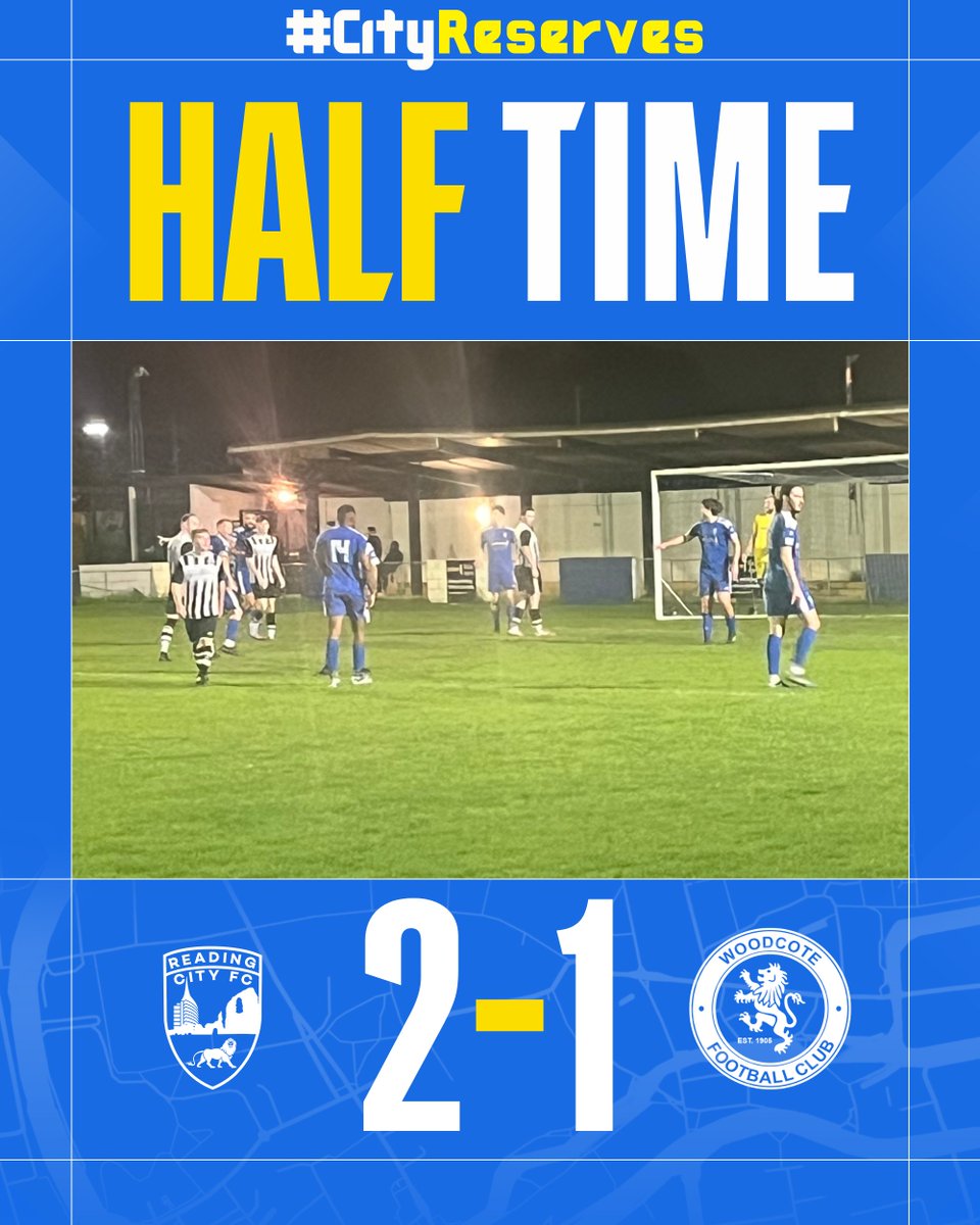 HALF TIME⏸️
The Cityzens lead at the break but still all to play for in the second 45

#CityReserves
#ThePrideOfReading 🦁