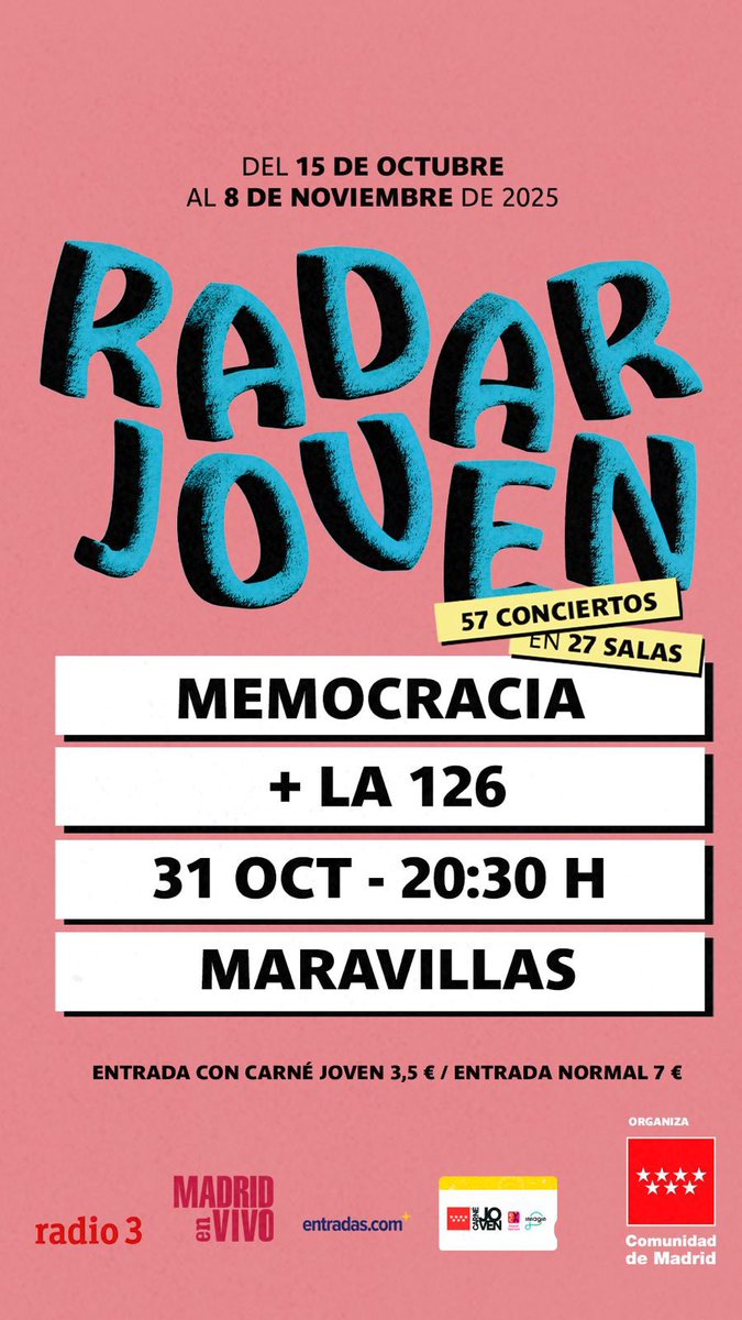 YEEEEE MADRILEÑAAAAS
31 de octubre en la Maravillas y a precio de risa,,, VENIRSE