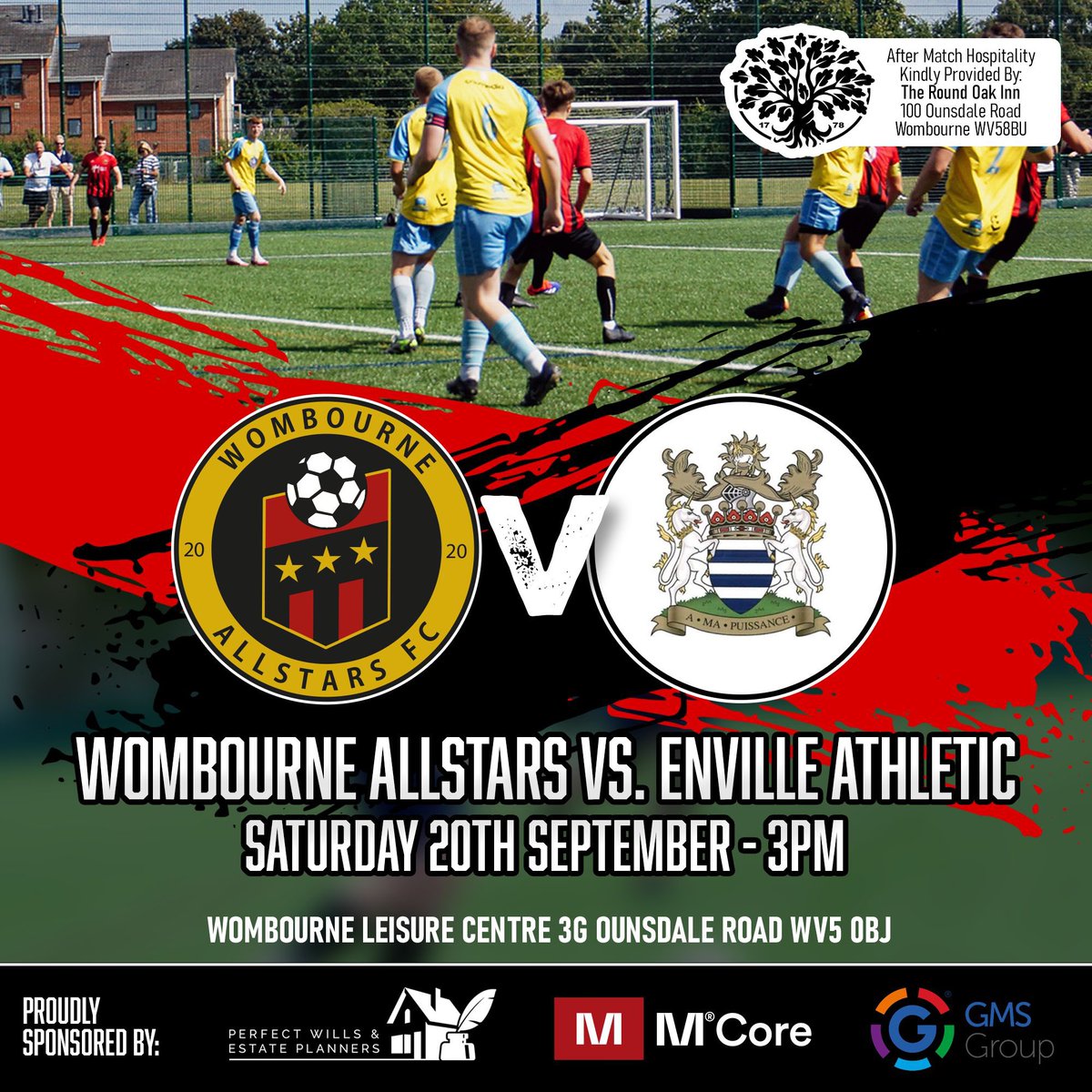 Our 1st team are at home on Saturday as we entertain Enville Athletic.

Our boys have made a fantastic start to the season as we are currently top of the division ❤️🖤⭐️⚽️

#1stTeam #TogetherWeCan #pathway