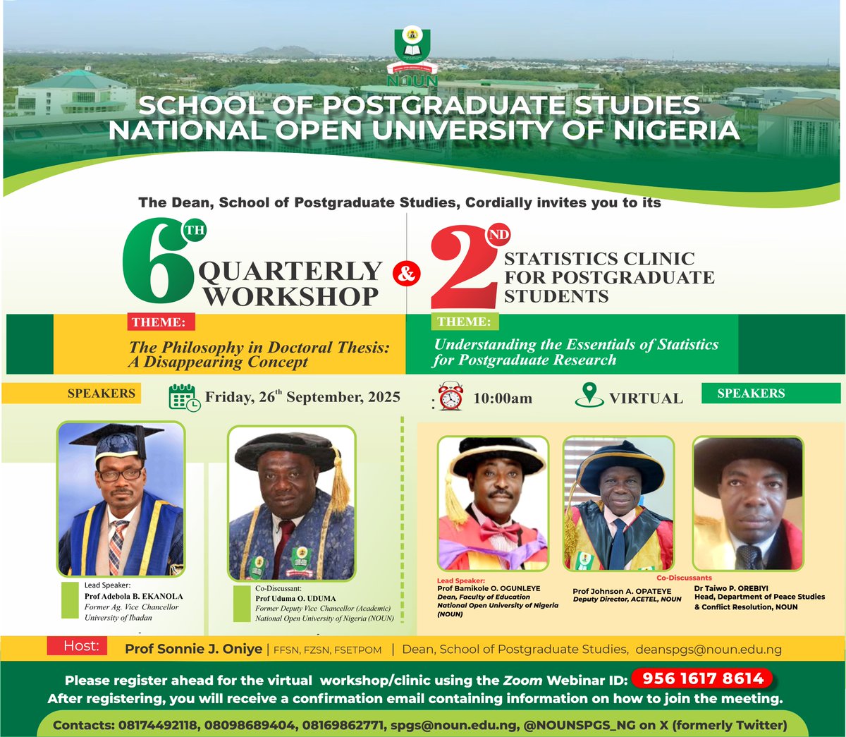 NOUN School of Postgraduate Studies tweet media