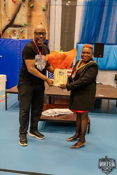 Very privileged to have the Lord Mayor of Canterbury <a href="/KejiMoses/">Keji Moses (FInstLM) 🦋</a> attend the World Club Basketball Tournament  

The Lord Mayor gave a wonderful speech saying how impressed she was with the youth coaching session hosted by the New York Court Kings

Thank you LM

📷 <a href="/webphotouk/">Martin Webb (BA)</a>