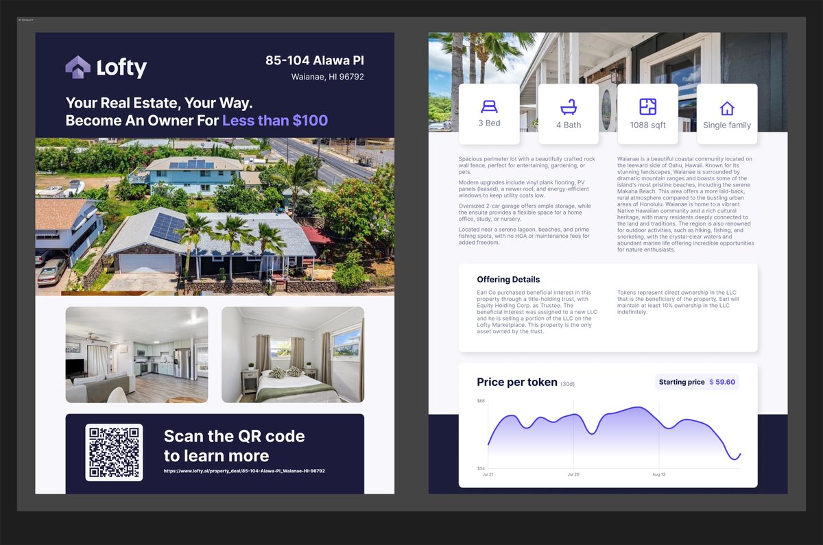 PMDBT's tweet image. Testing out some new advertising materials for one of the sellers on @lofty_ai. The ones previously for 88 Madison have all been used up apparently.

Waiting on a bit more data before we offer to roll this out free of charge to all sellers on the platform.