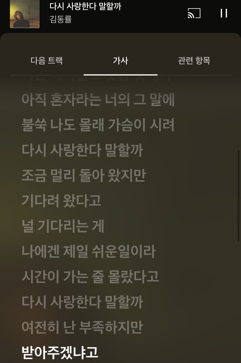 저분 첫가전왓 트윗 본 후로 여운이 안가셔서 복학생오빠 읽다말고 듣고있는데 선영여시 된것처럼 노래들으니까 눈물나고 가슴이 막 아림