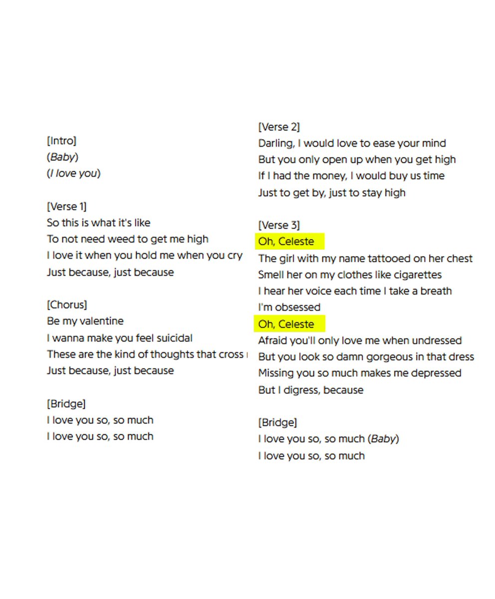 Kurrco's tweet image. A D4vd song about a girl named 'Celeste' has leaked online. 

The song was recorded in December 2023.