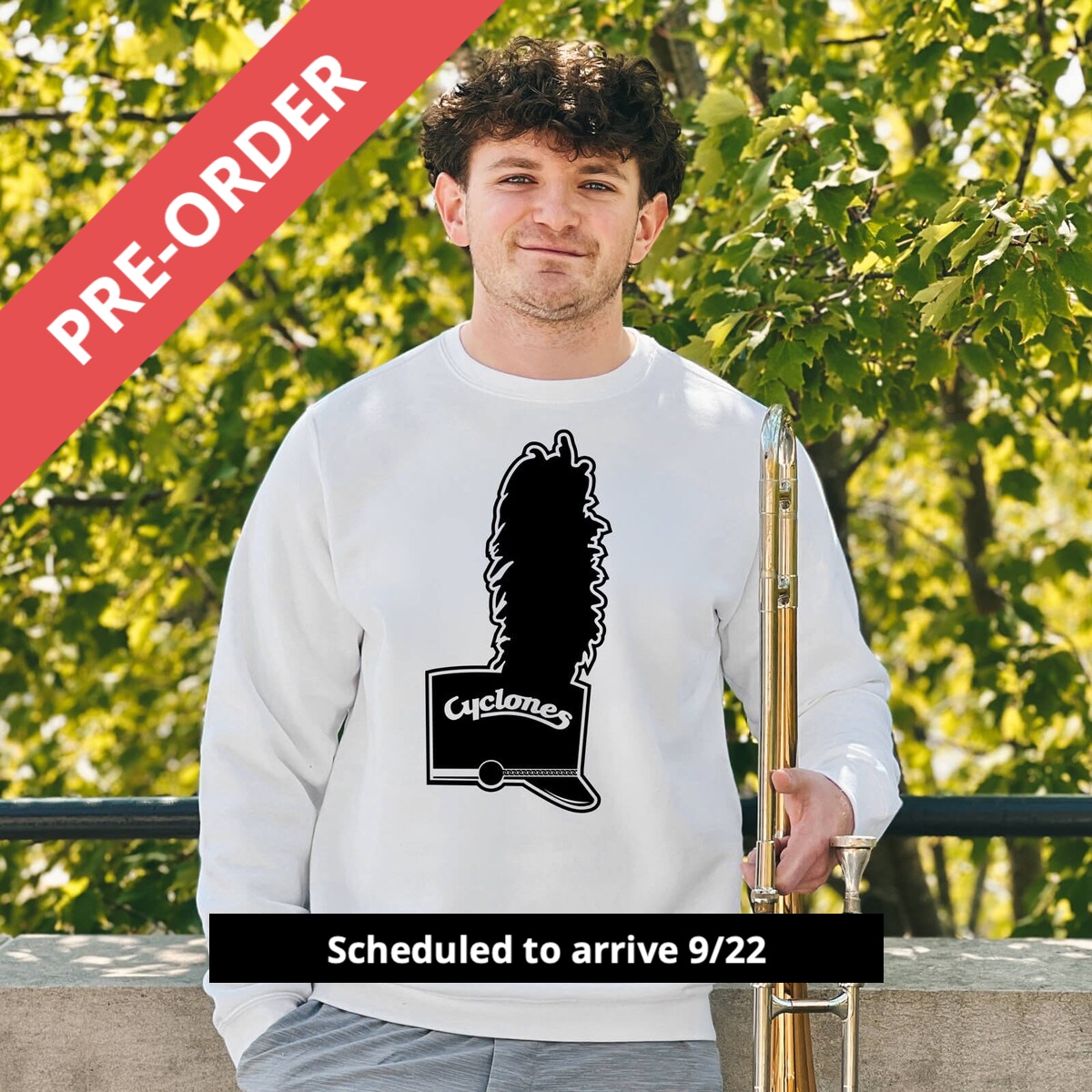 🚨Band! Introducing the show-stopping CI Sport Shako Hat White Crewneck. Pre-order now-arrives 9/22! Elevate your style with this unique piece that is perfect for the #WhiteOut Game 9/27 &amp; your purchase directly supports the band. Don’t miss it! 
isubookstore.com/CI-Sport-Shako… #isucfvmb