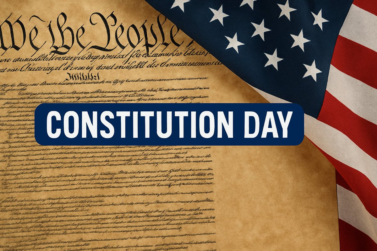📜🇺🇸 On this day in 1787, our Founding Fathers signed the Constitution—establishing liberty, faith in God, and the freedoms we hold dear.

As we celebrate Constitution Day, let’s honor their vision by defending our values, strengthening our families, and preserving America’s