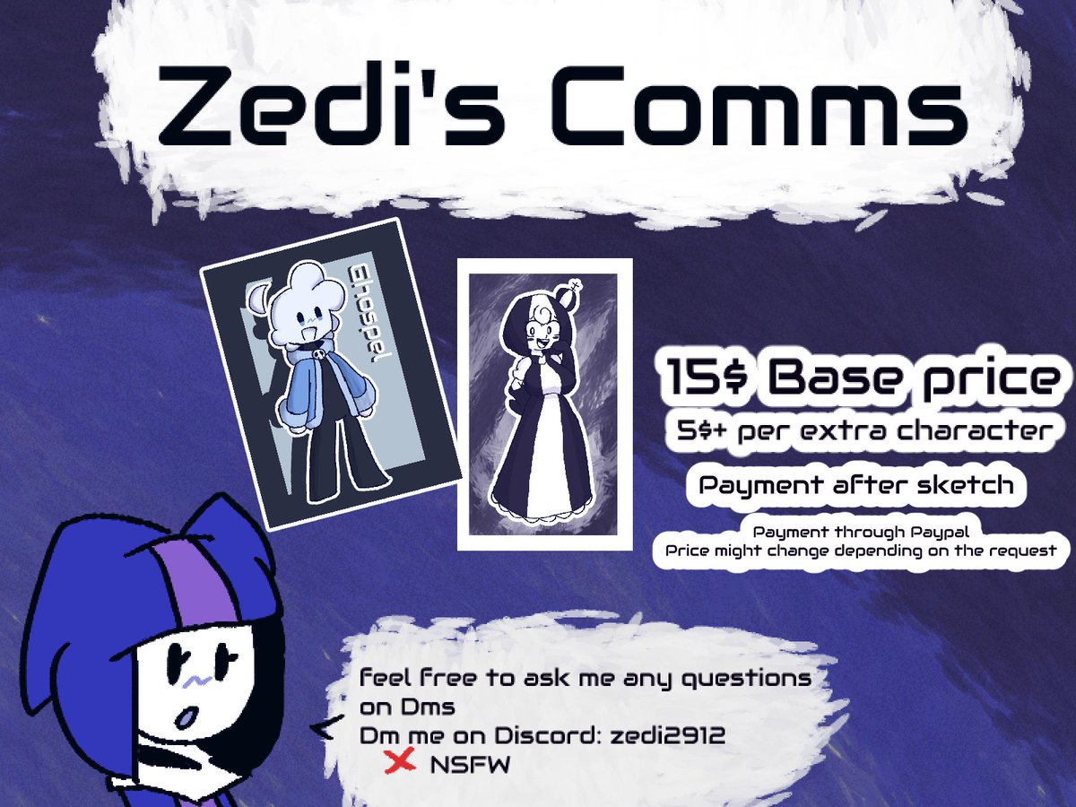Zedi2912's tweet image. DOING THIS THING, YEA
open comms ig