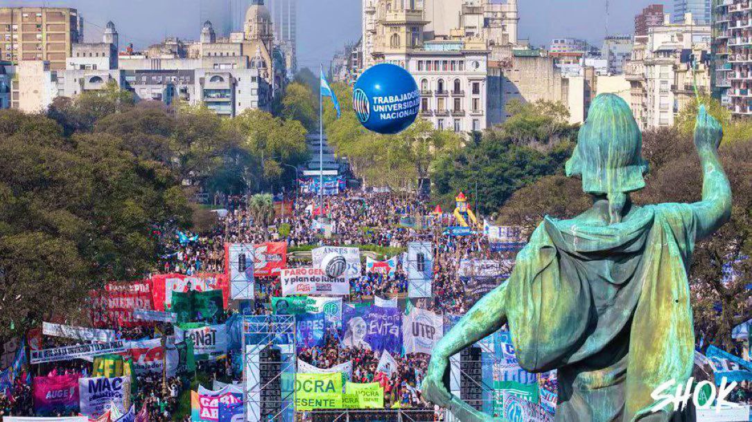 Gobierno anti argentino y anti pueblo que insiste en avanzar sobre conquistas históricas como la universidad pública.