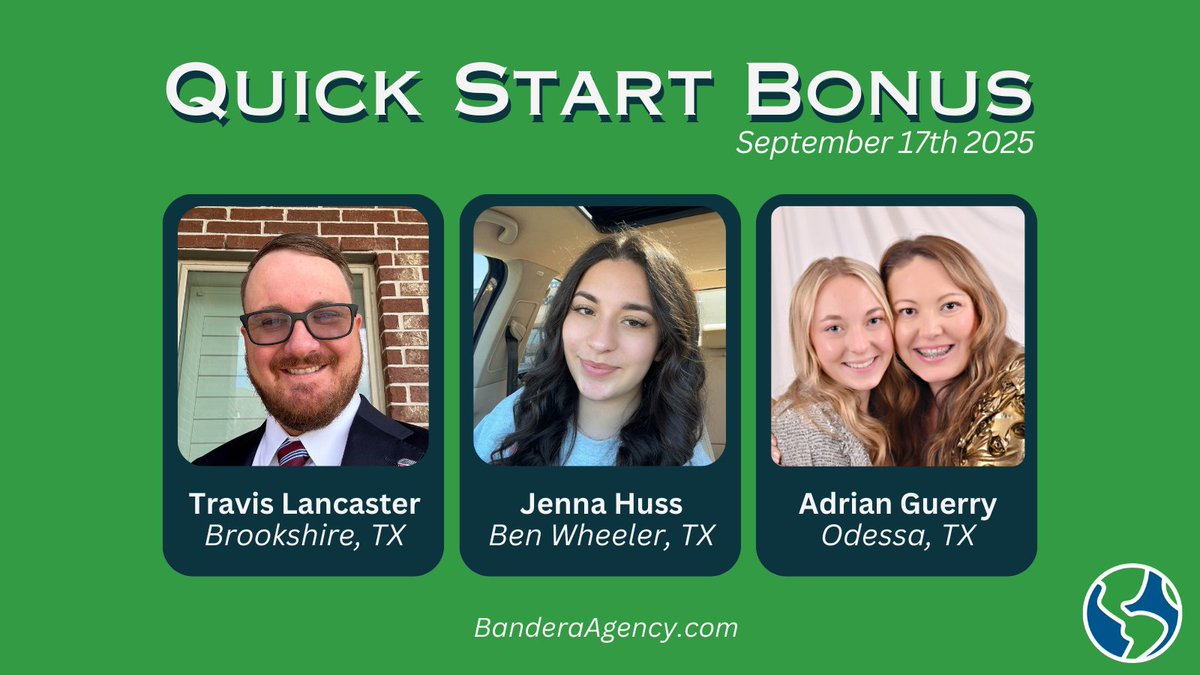 banderaagency's tweet image. A quick start to a new career goes a long way. Congratulations and welcome to the team! #quickstart #opportunityunlimited #werehiring