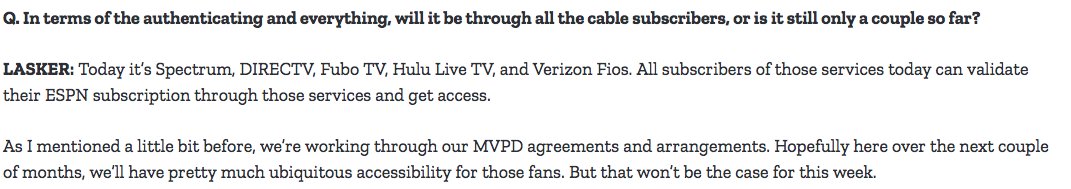 jedigoodman's tweet image. Per ESPN PR, ESPN programming executives Matt Kenny and John Lasker answered questions on Wednesday discussing the launch of ESPN’s partnership with WWE.