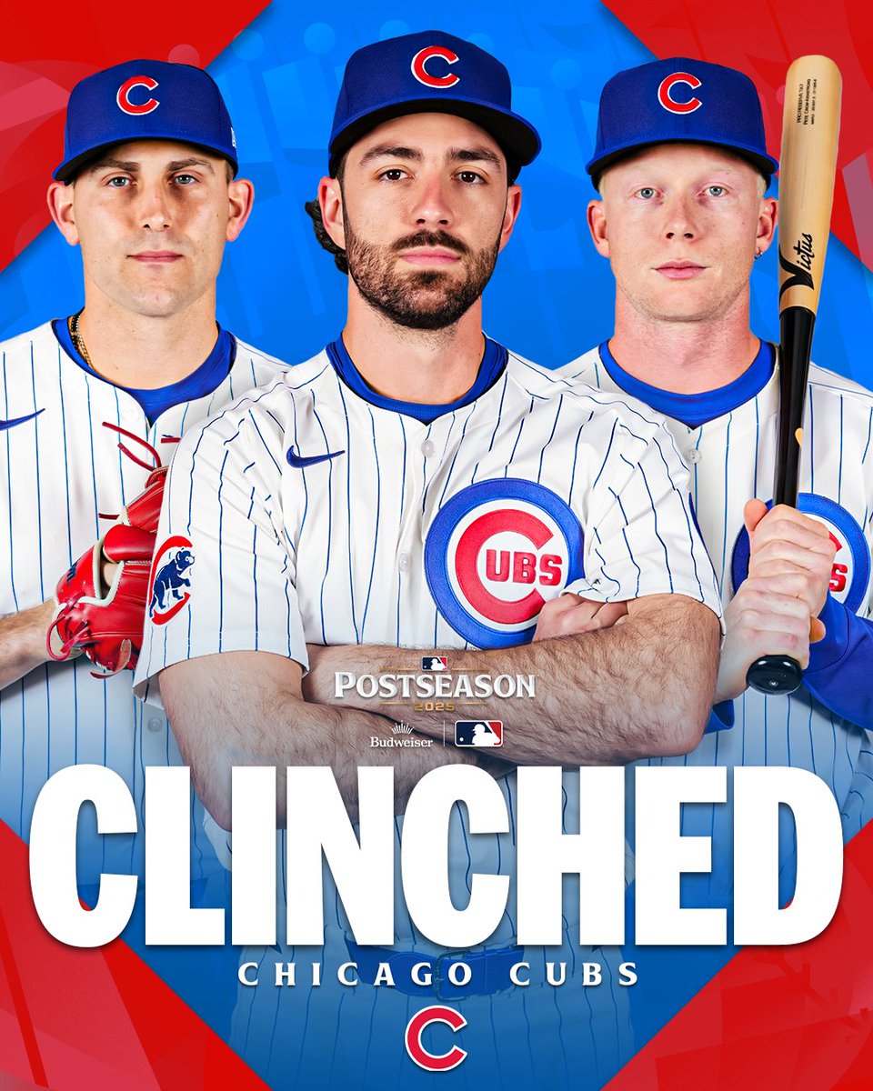 The <a href="/Cubs/">Chicago Cubs</a> are headed to the Postseason for the first time since 2020! 🐻